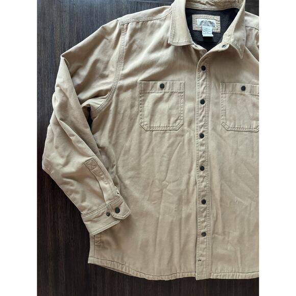 Vintage LL Bean Barn Jacket Mens XL Fleece Lined Canvas Coat Katahdin Iron Works - Picture 11 of 15